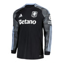 Camisa Aston Villa II 25/26 manga longa - Torcedor Adidas Masculina - Preta