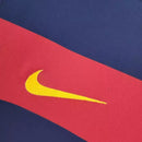Camisa Retrô Barcelona I 2015/16 - Masculina Nike - Azul com listras em vermelho e detalhes em amarelo