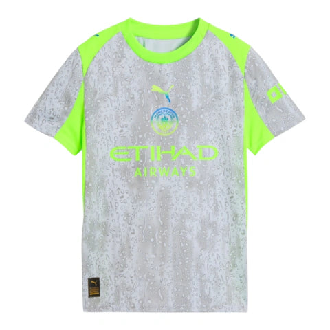 Camisa Manchester City III 25/26 - Torcedor Puma Masculina - Cinza e verde neon