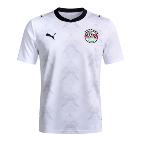 Camisa Seleção Egito II 26/27 - Torcedor Puma Masculina - Branca com detalhes em cinza