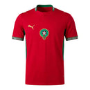 Camisa Seleção Marrocos I 26/27 - Torcedor Puma Masculina - Vermelha com detalhes em verde