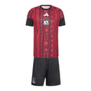Kit Infantil Colo Colo Pré-jogo 26/27 - Adidas - Preto e vermelho