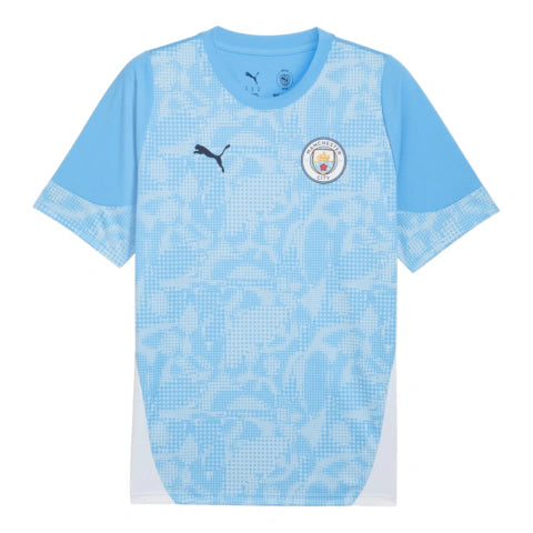 Camisa Manchester City Treino 25/26 - Torcedor Puma Masculina - Azul e branca