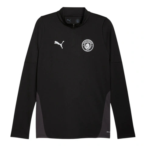 Camisa Manchester City Treino 25/26 manga longa - Torcedor Puma Masculina - Preta