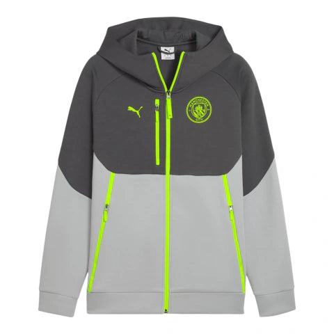 Jaqueta Corta-Vento Manchester City 25/26 - Masculina Puma - Cinza