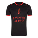 Camisa AC Milan III 26/27 - Torcedor Puma Masculina - Preta com detalhes em vermelho