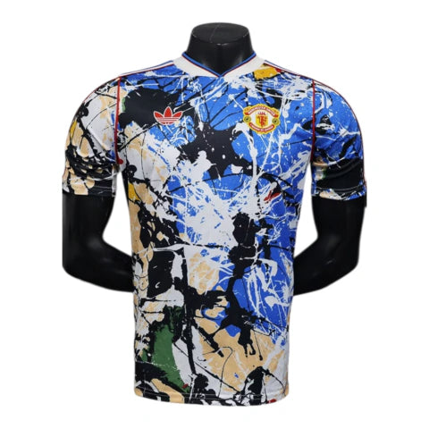 Camisa Manchester United Edição especial 26/27 - Jogador Adidas Masculina - Branca e azul