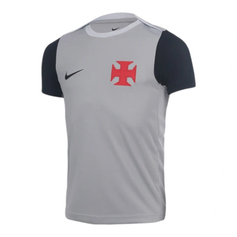 Camisa Vasco da Gama Treino 26/27 - Torcedor Nike Masculina - Cinza e preta