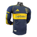 Camisa Boca Juniors I 25/26 manga longa - Jogador Adidas Masculina - Azul com detalhes em amarelo