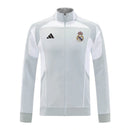 Jaqueta Corta-Vento Real Madrid Treino 25/26 - Masculina Adidas - Cinza