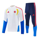 Conjunto Seleção Colômbia Treino 26/27 - Masculino Adidas - Branco e azul