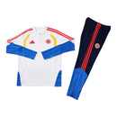 Conjunto Seleção Colômbia Treino 26/27 - Masculino Adidas - Branco e azul
