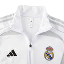 Jaqueta Corta-Vento Real Madrid Treino 25/26 - Masculina Adidas - Cinza e branca