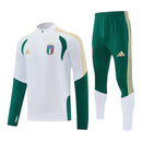 Conjunto Seleção Itália Treino 26/27 - Masculino Adidas - Branco e verde
