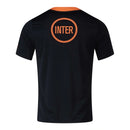 Camisa Inter de Milão Pré-jogo 25/26 - Torcedor Nike Masculina - Preta e laranja
