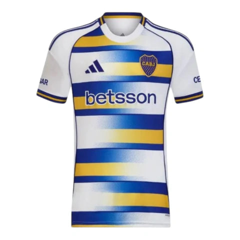 Camisa Boca Juniors III 26/27 - Torcedor Adidas Masculina - Branca com detalhes em azul e amarelo