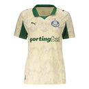 Camisa Palmeiras Edição especial Mundial de Clubes 25/26 - Torcedor Puma Feminina - Bege e verde