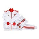 Conjunto Bayern de Munique Aniversário 125 Anos - Masculino Adidas - Branco e vermelho