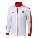 Jaqueta Corta-Vento Bayern de Munique Aniversário 125 Anos - Masculina Adidas - Branca e vermelha