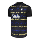Camisa Everton III 25/26 - Torcedor Castore Masculina - Preta com detalhes em azul e amarelo