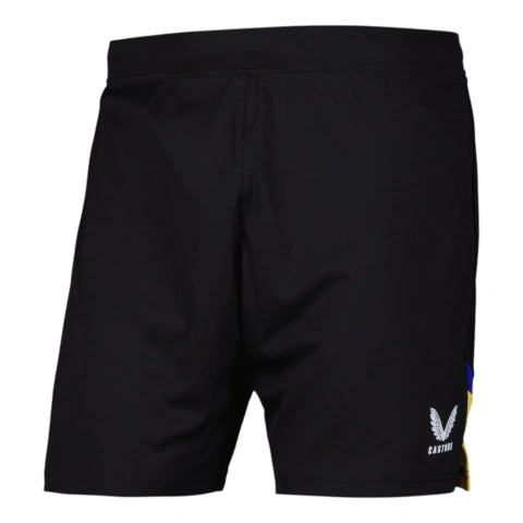 Short Everton III 25/26 - Castore - Preto com detalhes em azul e amarelo