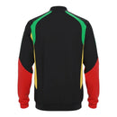 Jaqueta Corta-Vento Seleção Jamaica 26/27 - Adidas - Preta com detalhes em amarelo e vermelho