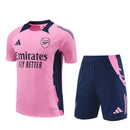 Kit Treino adulto - Camisa e Shorts - Arsenal Adidas 24/25 - Rosa e azul