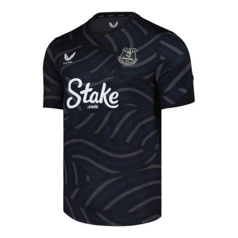 Camisa Everton Pré-jogo III 25/26 - Torcedor Castore Masculina - Preta e cinza