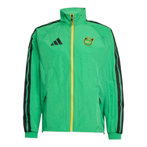 Jaqueta Corta-Vento Seleção Jamaica 26/27 - Masculina Adidas - Verde