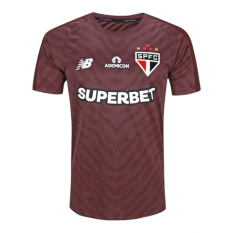 Camisa São Paulo Goleiro 26/27 - Torcedor New Balance Masculina - Vinho