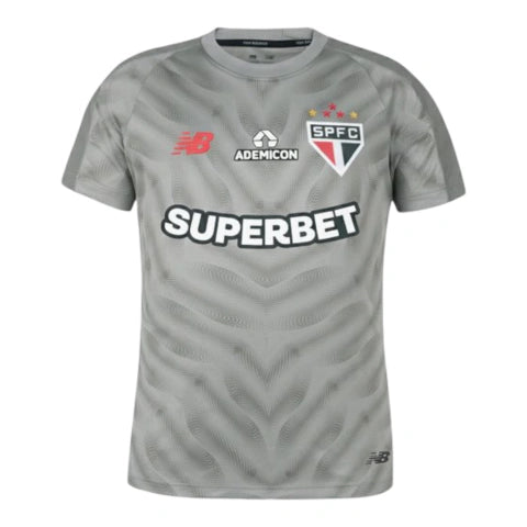 Camisa São Paulo Goleiro 26/27 - Torcedor New Balance Masculina - Cinza
