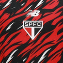 Camisa São Paulo Pré-jogo 26/27 - Torcedor New Balance Masculina - Preta com detalhes em vermelho e branco