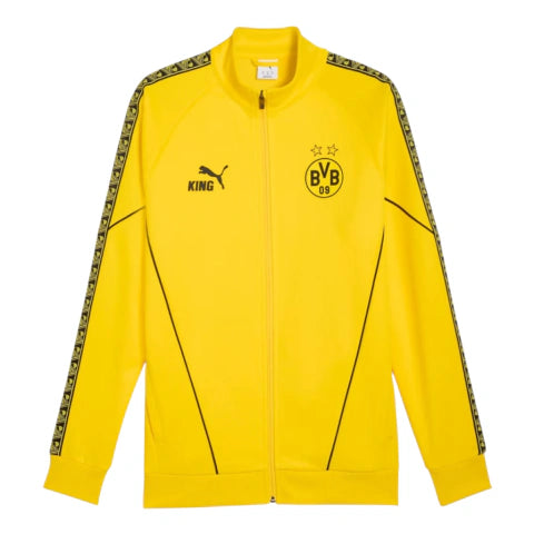 Jaqueta Corta-Vento Borussia Dortmund 25/26 - Masculina Puma - Amarela com detalhes em preto