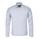 Jaqueta Corta-Vento São Paulo 26/27 - Masculina New Balance - Cinza com detalhes em vermelho