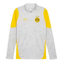 Camisa Borussia Dortmund Treino 25/26 manga longa - Torcedor Puma Masculina - Branca e amarela
