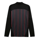 Camisa AC Milan Pré-jogo 26/27 manga longa - Torcedor Puma Masculina - Preta com detalhes em vermelho
