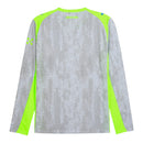 Camisa Manchester City III 25/26 manga longa - Torcedor Puma Masculina - Cinza e verde neon