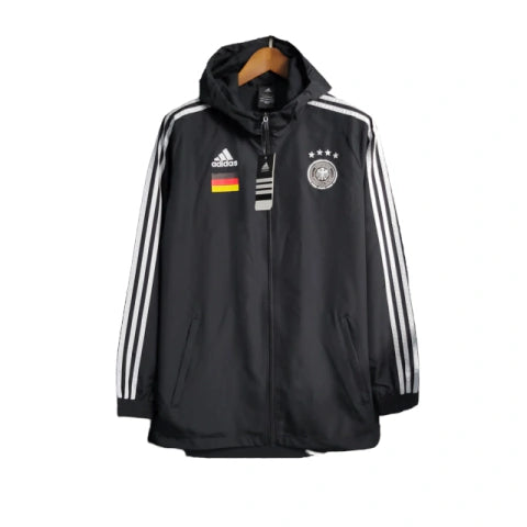 Jaqueta Corta-Vento Seleção da Alemanha 23/24 - Masculina Adidas - Preta