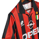 Camisa Retrô AC Milan 1996/1997 - Masculina Lotto - Vermelha e preta