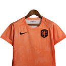 Camisa Seleção da Holanda I 23/24 - Torcedor Nike Feminina - Laranja