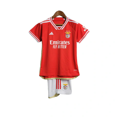 Kit Infantil Benfica I 23/24 - Adidas - Vermelho