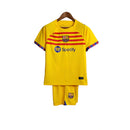 Kit Infantil Barcelona IV Nike 23/24 - Amarelo