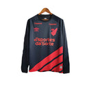 Camisa Athletico Paranaense II 23/24 manga longa - Torcedor Umbro Masculina - Preta com detalhes em vermelho
