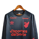 Camisa Athletico Paranaense II 23/24 manga longa - Torcedor Umbro Masculina - Preta com detalhes em vermelho