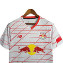 Camisa Red Bull Bragantino I 23/24 - Torcedor New Balance Masculina - Branca com detalhes em vermelho