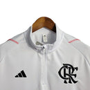 Camisa Flamengo Manga Longa 23/24 Torcedor Adidas Masculina - Branco