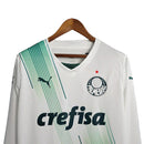 Camisa Palmeiras II 23/24 manga longa - Torcedor Puma Masculina - Branca com detalhes em verde