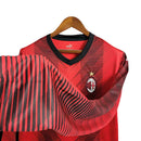 Camisa AC Milan I 23/24 manga longa - Torcedor Puma Masculina - Vermelha e preta
