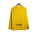 Camisa Barcelona IV 23/24 manga longa - Torcedor Nike Masculina - Amarela