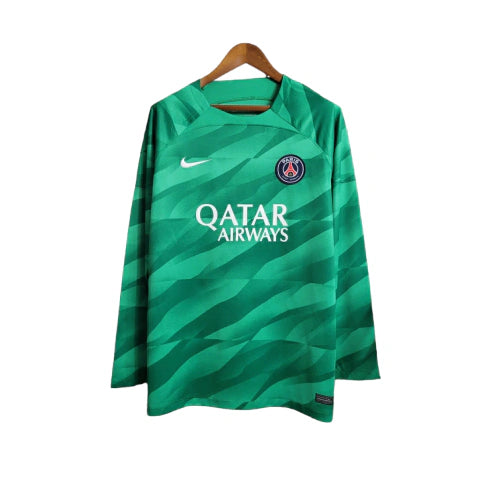 Camisa Paris Saint-Germain Goleiro 23/24 manga longa - Torcedor Nike Masculina - Verde